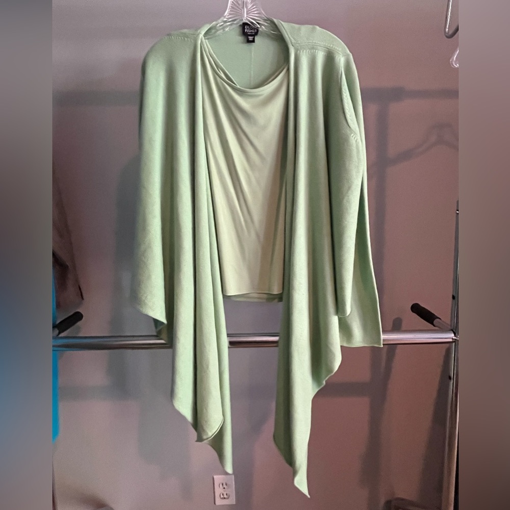 NWT. 2 pieces.  Eileen Fisher. Pretty tank and sweater.
